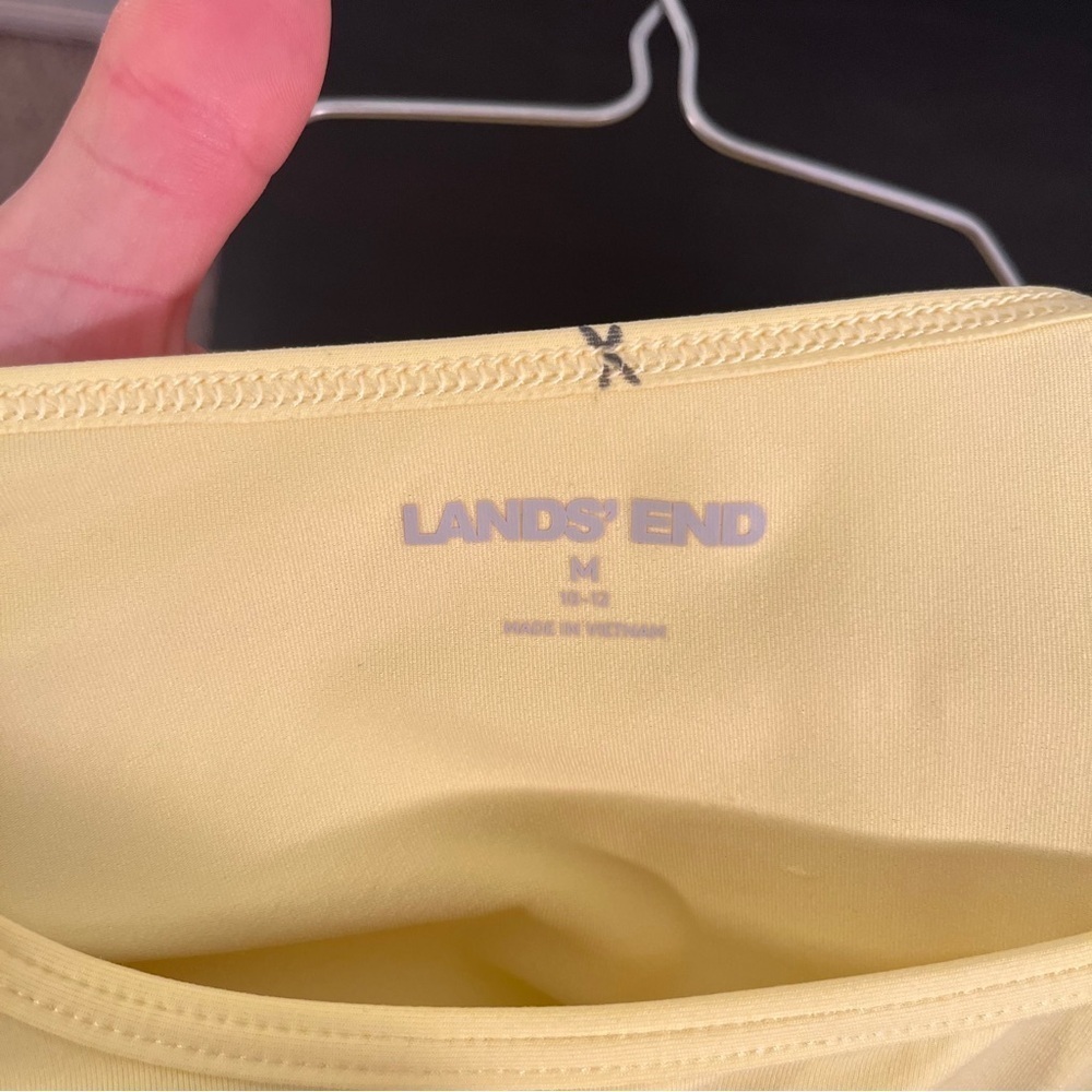 Lands' End Soft Yellow Size M top undergarment piece/Layering or Wear Alone! - Picture 3 of 4